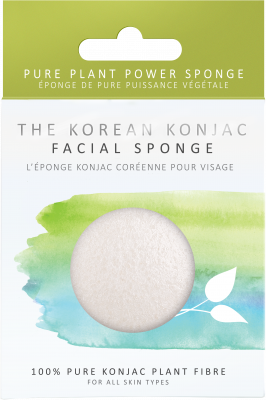 Спонж для обличчя Konjac sponge з конжаку 100% білосніжний преміум (у коробці)