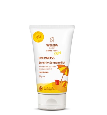 Эдельвейс солнцезащитное молочко для чувствительной кожи SPF 30