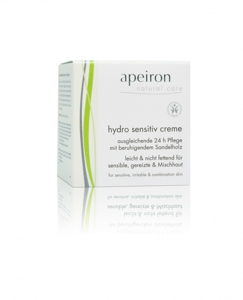 Крем для обличчя Apeiron зволожуючий для чутливої шкіри (збалансований догляд 24 години) 50 мл