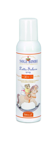 Молочко-спрей для засмаги дитяче SPF50 + SOLE BIMBI 125 мл