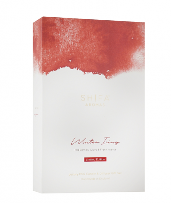 Подарочный набор Shifa Aromas Зимняя глазурь: свеча и аромадиффузор (50 мл*2)