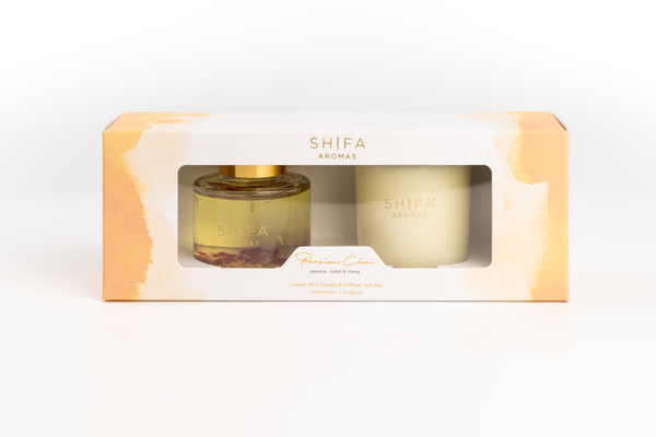 Подарочный набор Shifa Aromas Персидский чай: свеча и аромадиффузор (50 мл*2)