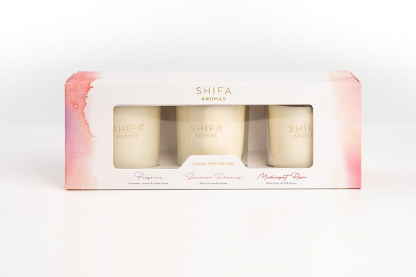 Подарочный набор Shifa Aromas: аромасвечи Ночная роза/Летние мечты/Пилигрим (3 шт.)