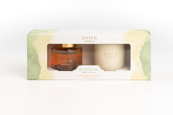 Подарочный набор Shifa Aromas Тайный сад: свеча и аромадиффузор (50 мл*2)