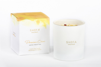 Свічка Shifa Aromas Перський чай 220 г в склі