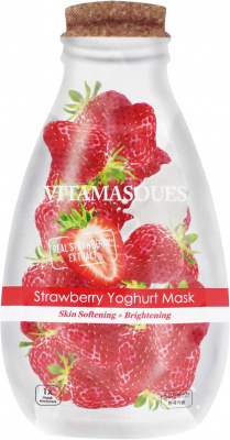 Йогурт-маска для обличчя Vitamasques Полуниця 15 мл 
