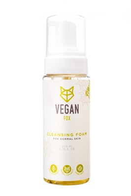 Пінка Vegan Fox для нормальної шкіри обличчя очищуюча 200 мл
