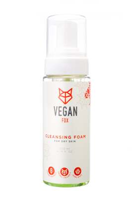 Пінка Vegan Fox для сухої шкіри обличчя очищуюча 200 мл