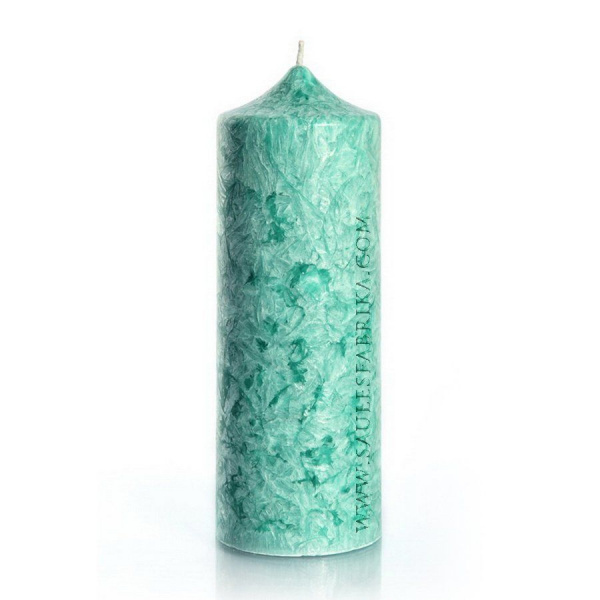 Свеча из пальмового воска Saules Fabrika Зелёный Колонна 19,5 см