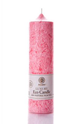 Свічка з пальмового воску Saules Fabrika Рожевий Колона 21,5 см