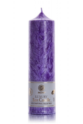 Свічка з пальмового воску Saules Fabrika Фіолетовий Колона 21,5 см 