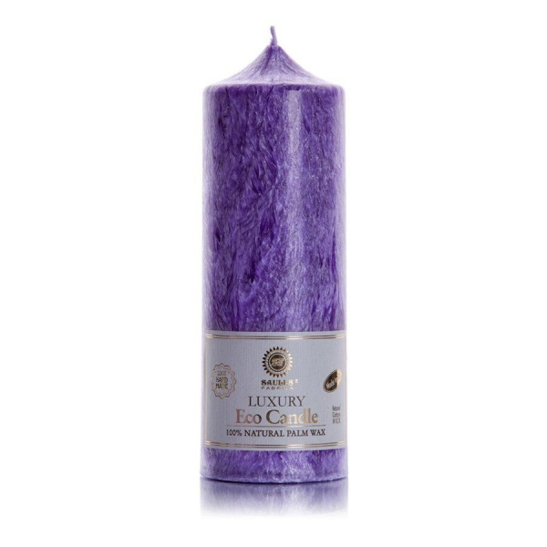 Свеча из пальмового воска Saules Fabrika Фиолетовый Колонна 19,5 см