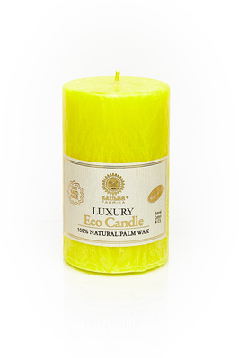 Свічка із пальмового воску Saules Fabrika Жовтий Колона11,5 см