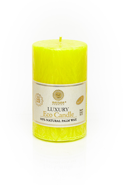 Свеча из пальмового воска Saules Fabrika Жёлтый Колонна 11,5 см