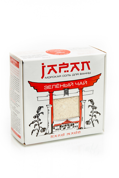 Морская соль для ванны Зелёный чай SAULES FABRIKA Япония 450 г